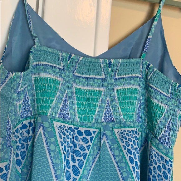 Beachy Blue 🌊 Old Navy Empire Waist Casual Flip Flop Summer Dress Size:Large - Picture 3 of 9